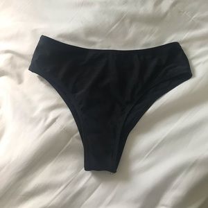 Never worn black bikini bottoms